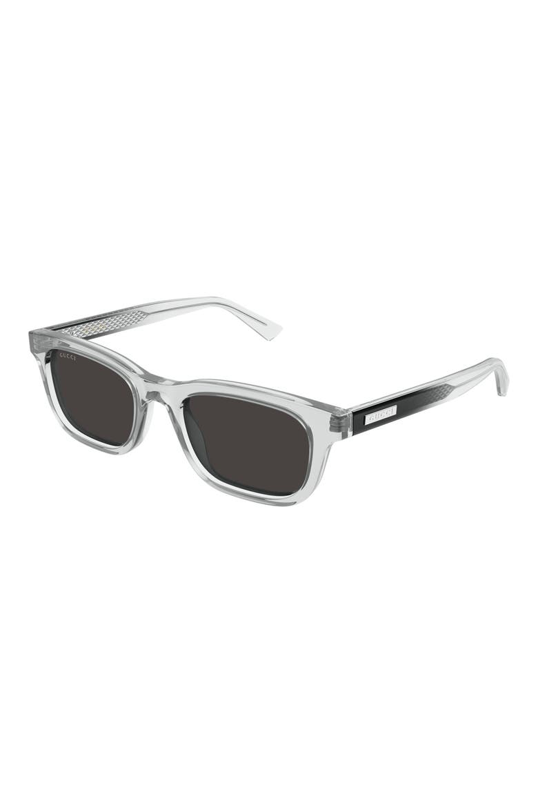51mm Rectangular Sunglasses, Alternate, color, GREY