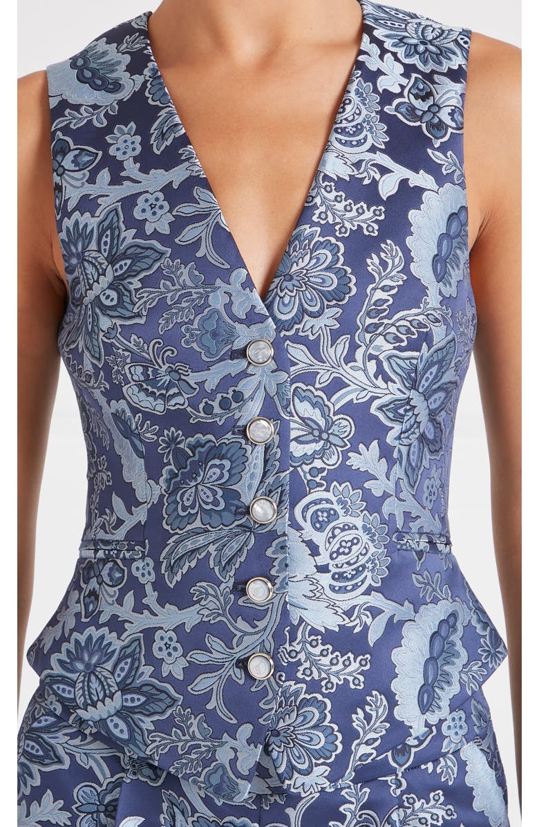 Temperley London Francis Suit Vest, Alternate, color, Navy