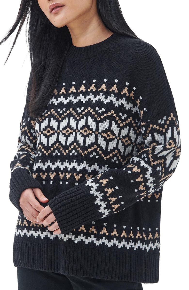 Barbour Cleaver Fair Isle Wool Blend Sweater, Alternate, color, 