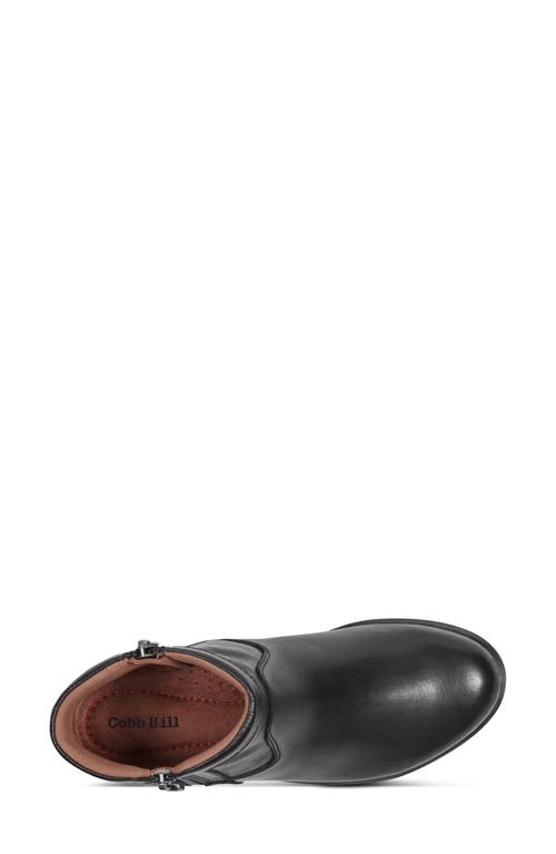 Rockport Cobb Hill Novela Block Heel Bootie In Black