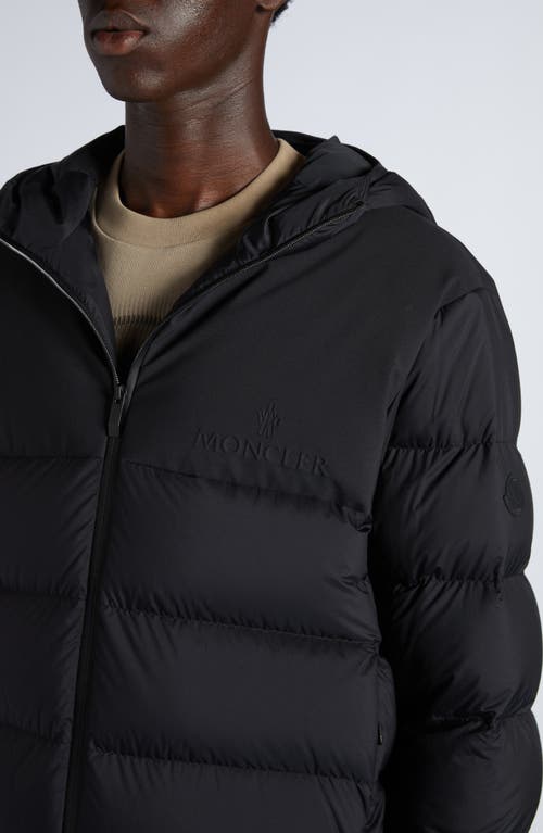 Moncler 'masac Down Jacket With Det In Black