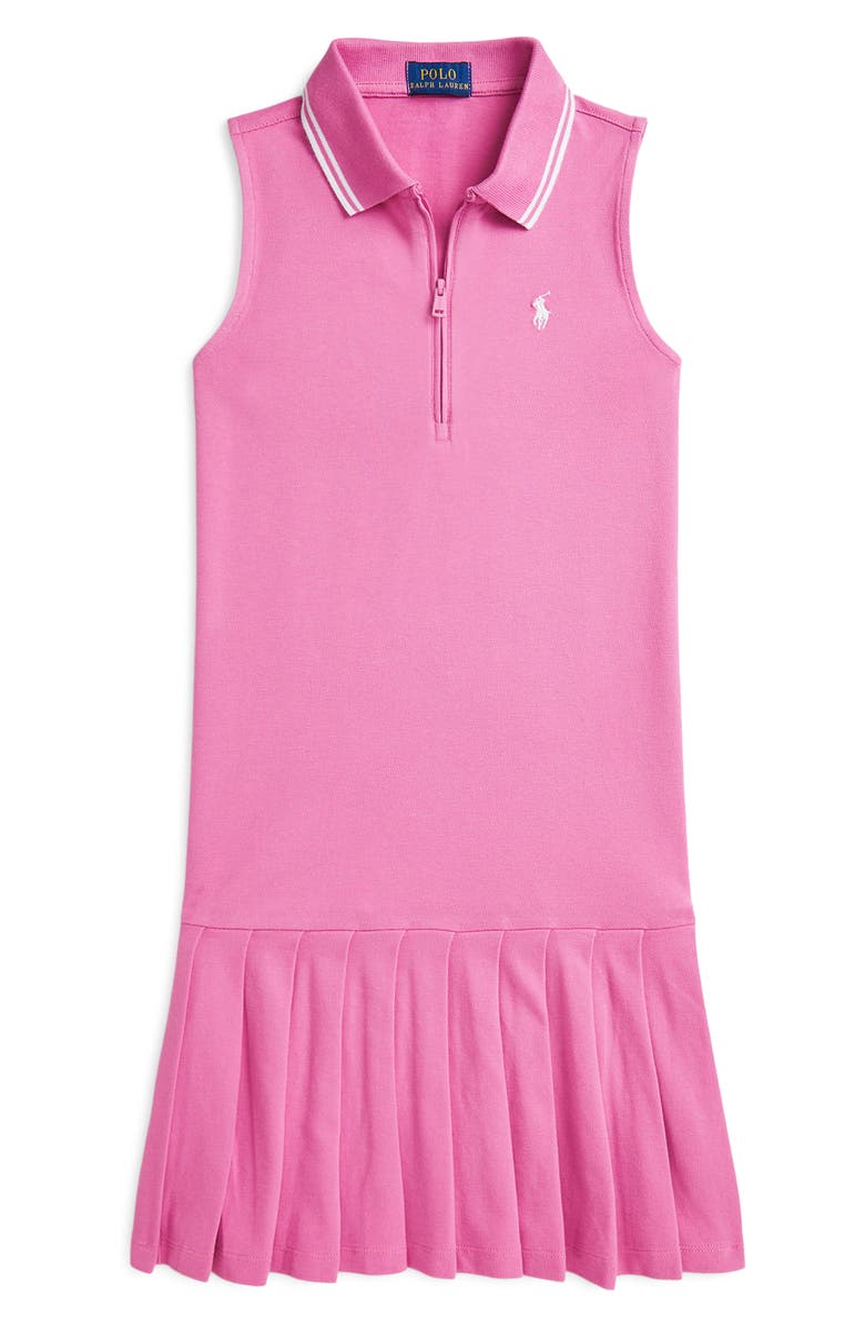 Ralph Lauren Kids' Piqué Polo Dress, Main, color,