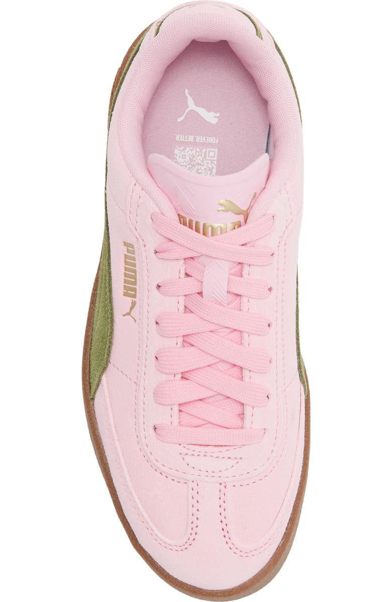 PUMA Club II Era Sneaker, Alternate, color, Pink Shimmer/ Olive Green