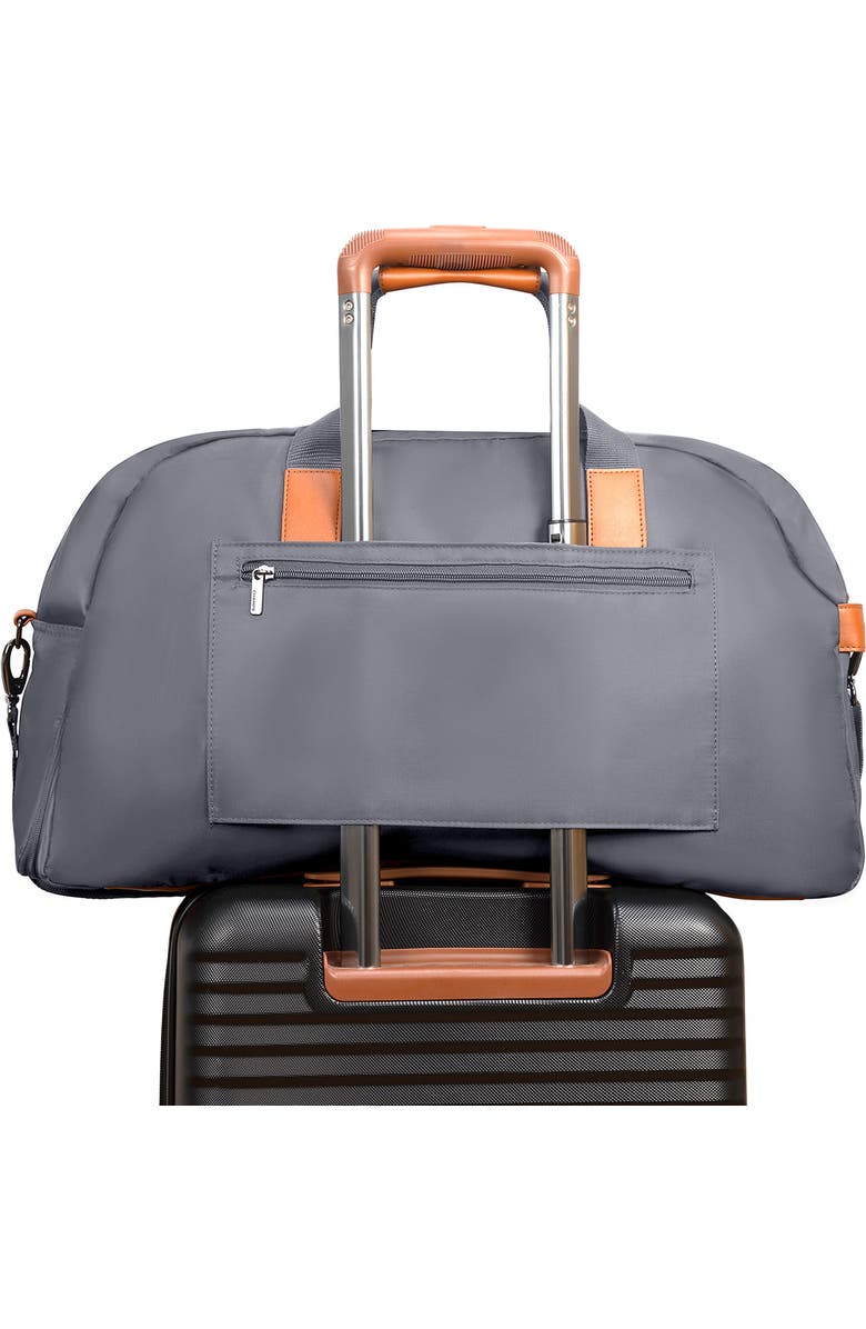 CHAMPS Water Resistant Nylon Duffle Bag, Alternate, color, Grey