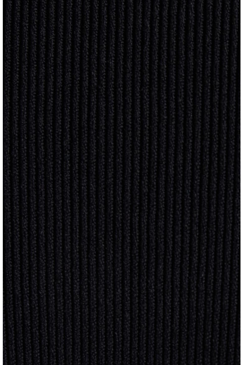 Nano Logo Rib Turtleneck Sweater, Alternate, color, 1369 BLACK/ DARK GREY