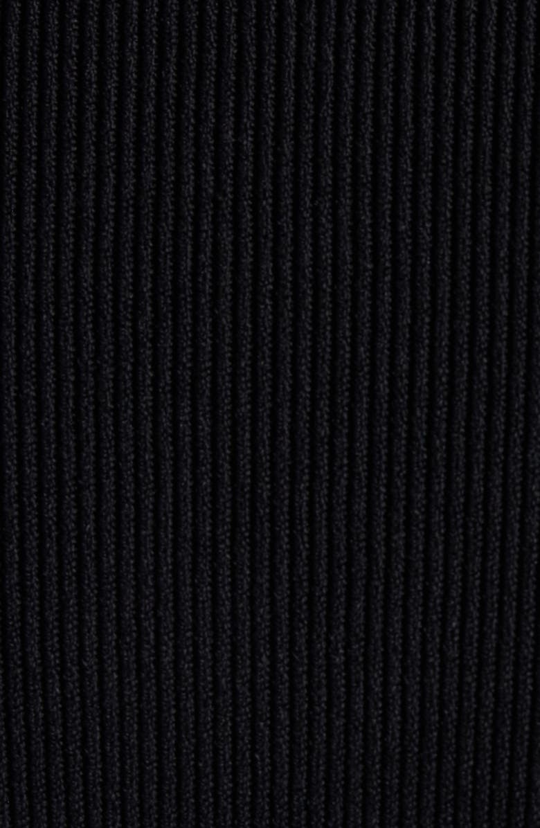 Balenciaga Nano Logo Rib Turtleneck Sweater, Alternate, color, 1369 Black/ Dark Grey