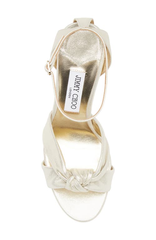 Jimmy Choo Bridal Rosie 120 Leather Sandals In White