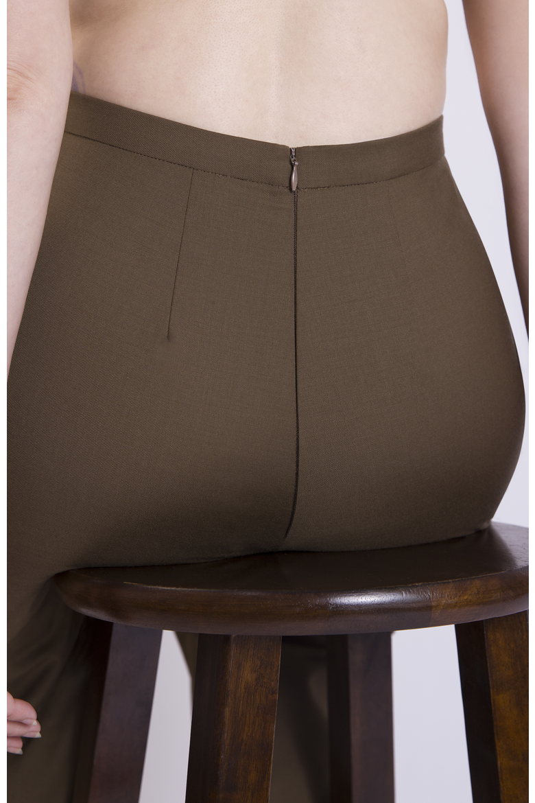 The Wool Wide Leg Pant For Full Hips And Thighs, Alternate, color, Cocoa