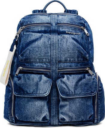 【ａｅａｅ】OUT POCKET DENIM BACKPACK Upcycled AE Mini Backpack | The Sleazy Teezy