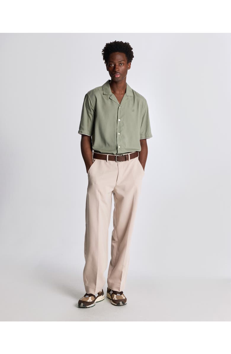 Lyle & Scott Contrast Cuff Shirt, Alternate, color, Clay Green/ White