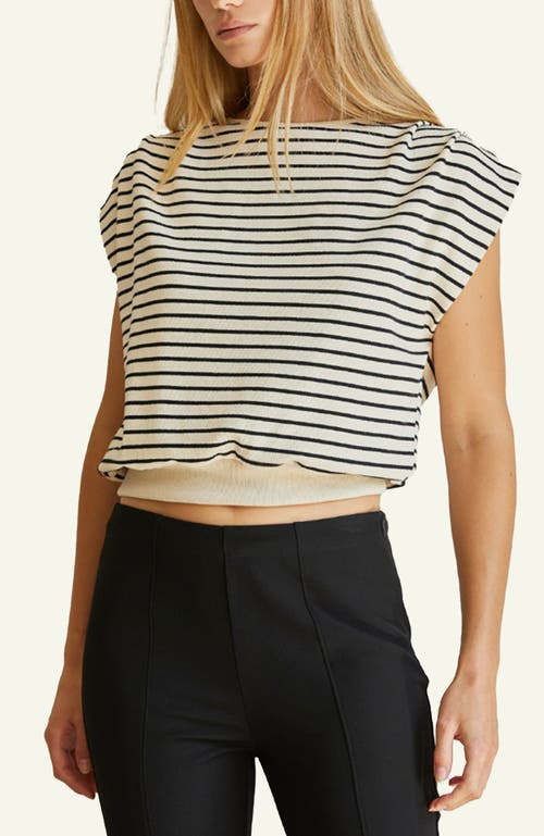 Crescent Stripe Knit Top