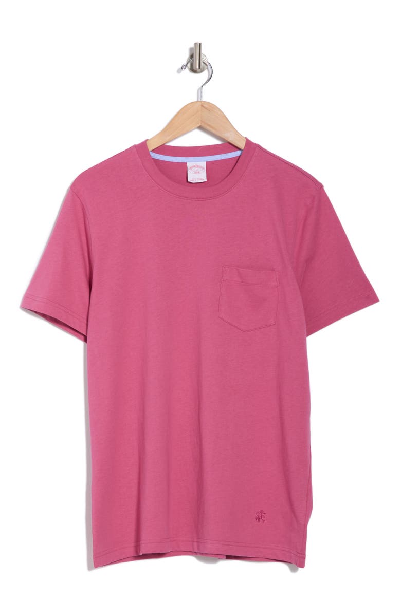 Cotton Jersey Pocket T-Shirt, Alternate, color, RED VIOLET