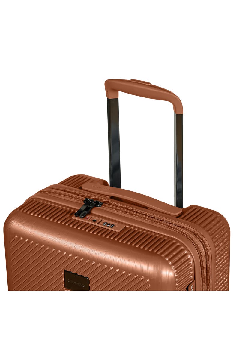 Iconic II Carry-On Hardside Suitcase, Alternate, color, ROSE GOLD