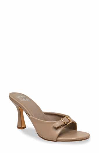 CHASE AND CHLOE Iridessa Buckle Slide Sandal