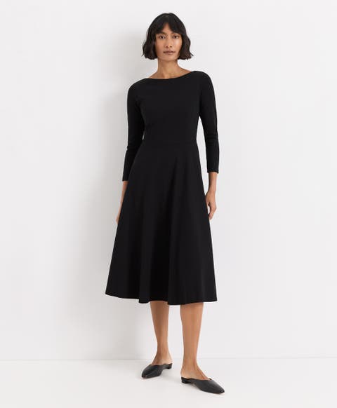 Fit & Flare Three Quarter Sleeve Ballet Dress Made with Organic Cotton