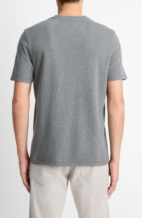 Vince S/s Crew In Med H Grey/natural