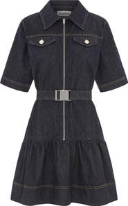 ALIGNE Amanda Belted Denim Dress