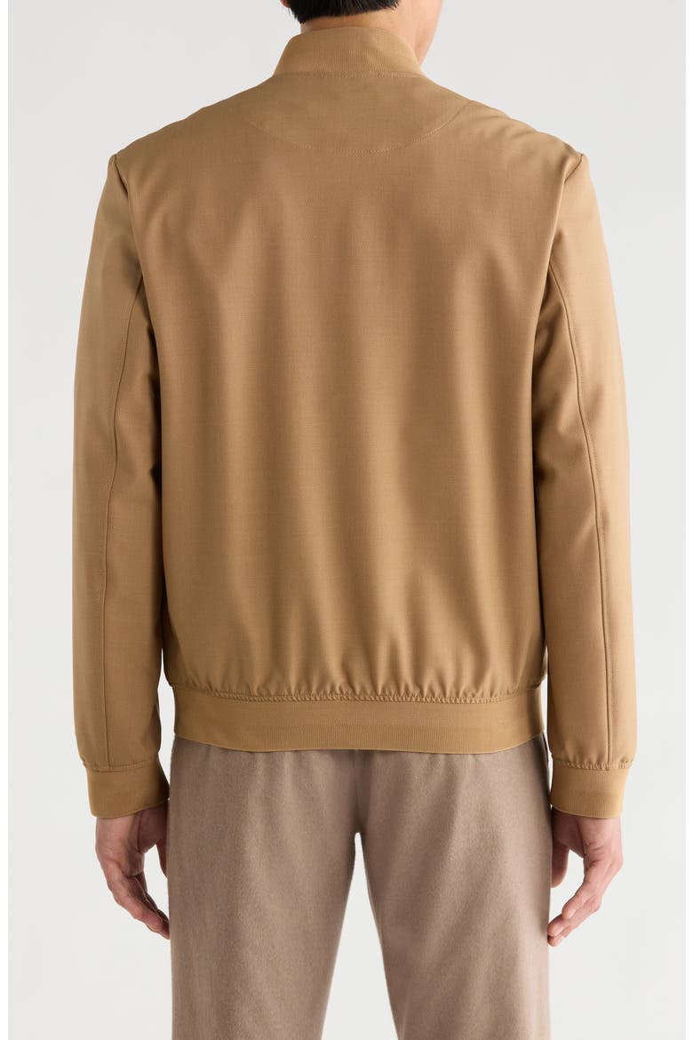 Hanry Textured Wool Blend Bomber Jacket, Alternate, color, OPEN BEIGE