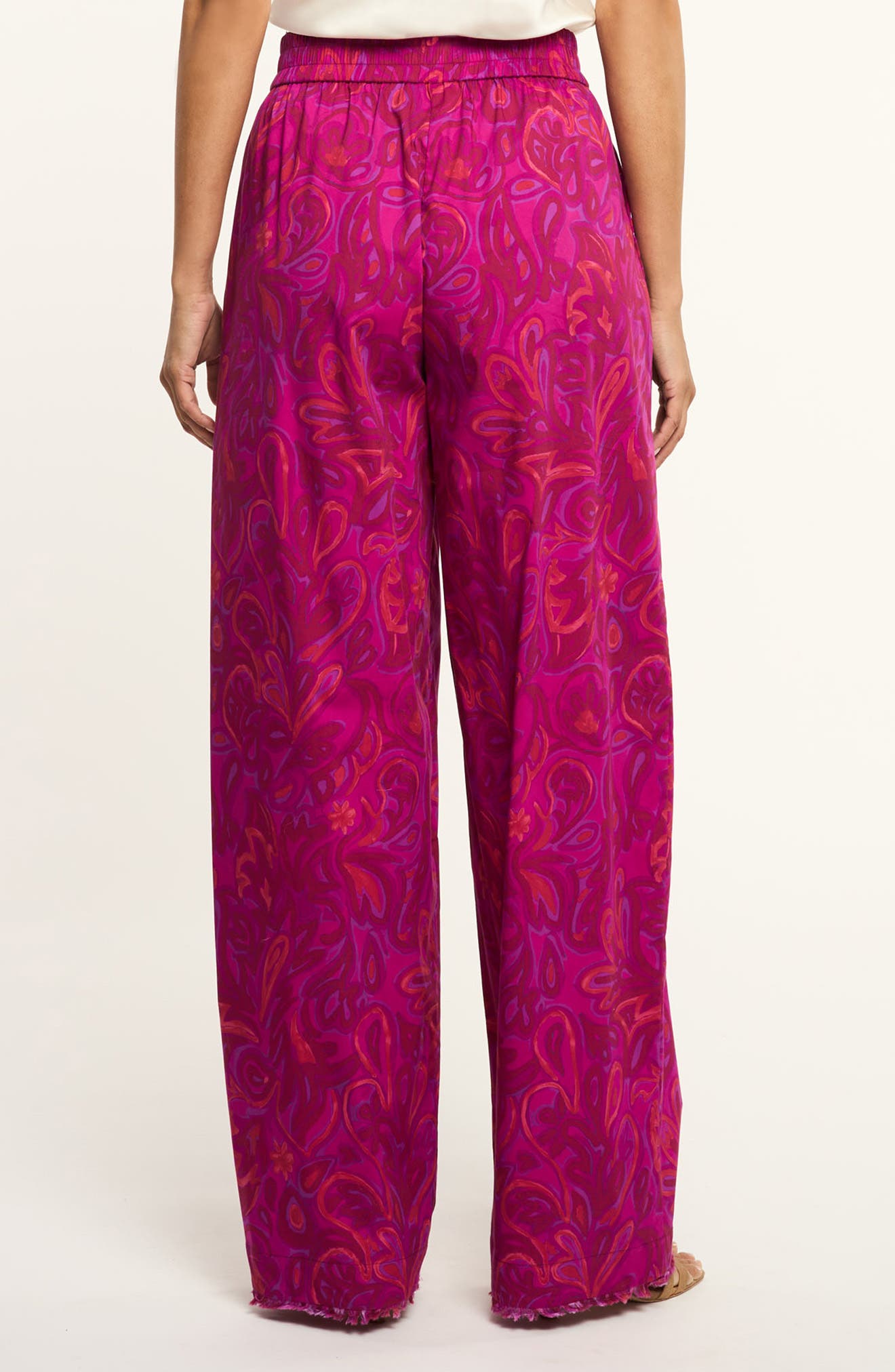 Ibbie Paisley Bloom Cotton Blend Pants - image 2