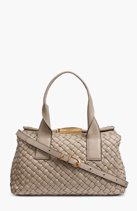 Amagansett Woven Leather Satchel