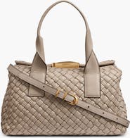 Donna Karan New York Amagansett Woven Leather Satchel