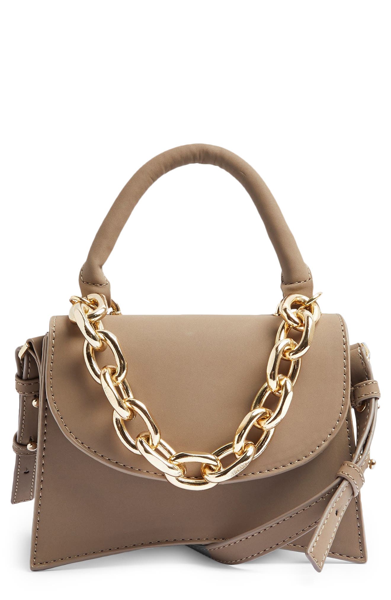 Mini Chain Crossbody Bag, Main, color, GREY
