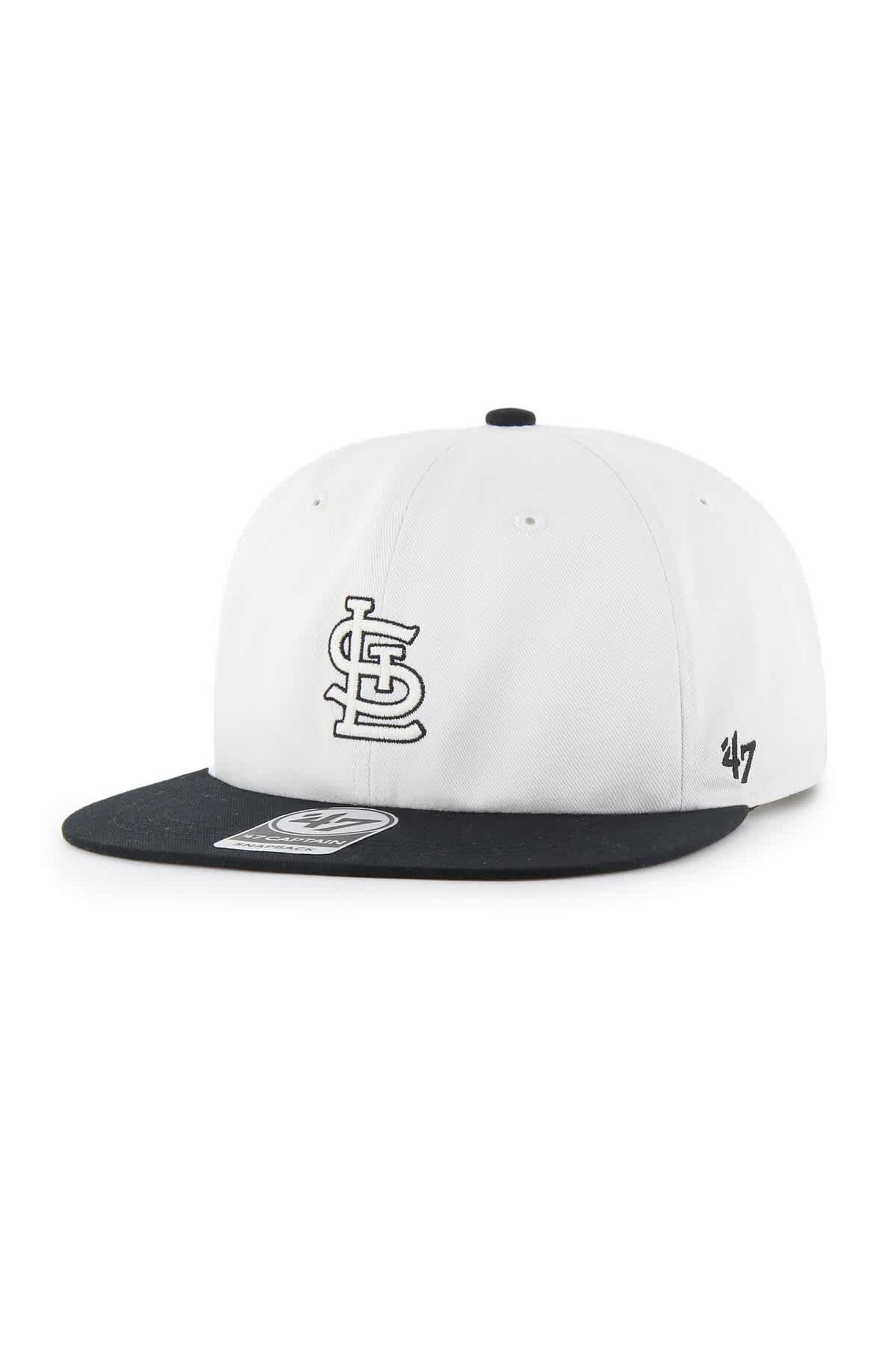 Balck Cardinal '47 Men's '47 White/Black St. Louis Cardinals Foundation Captain ...