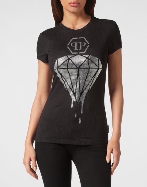 T-shirt Round Neck Sexy Pure Fit Women