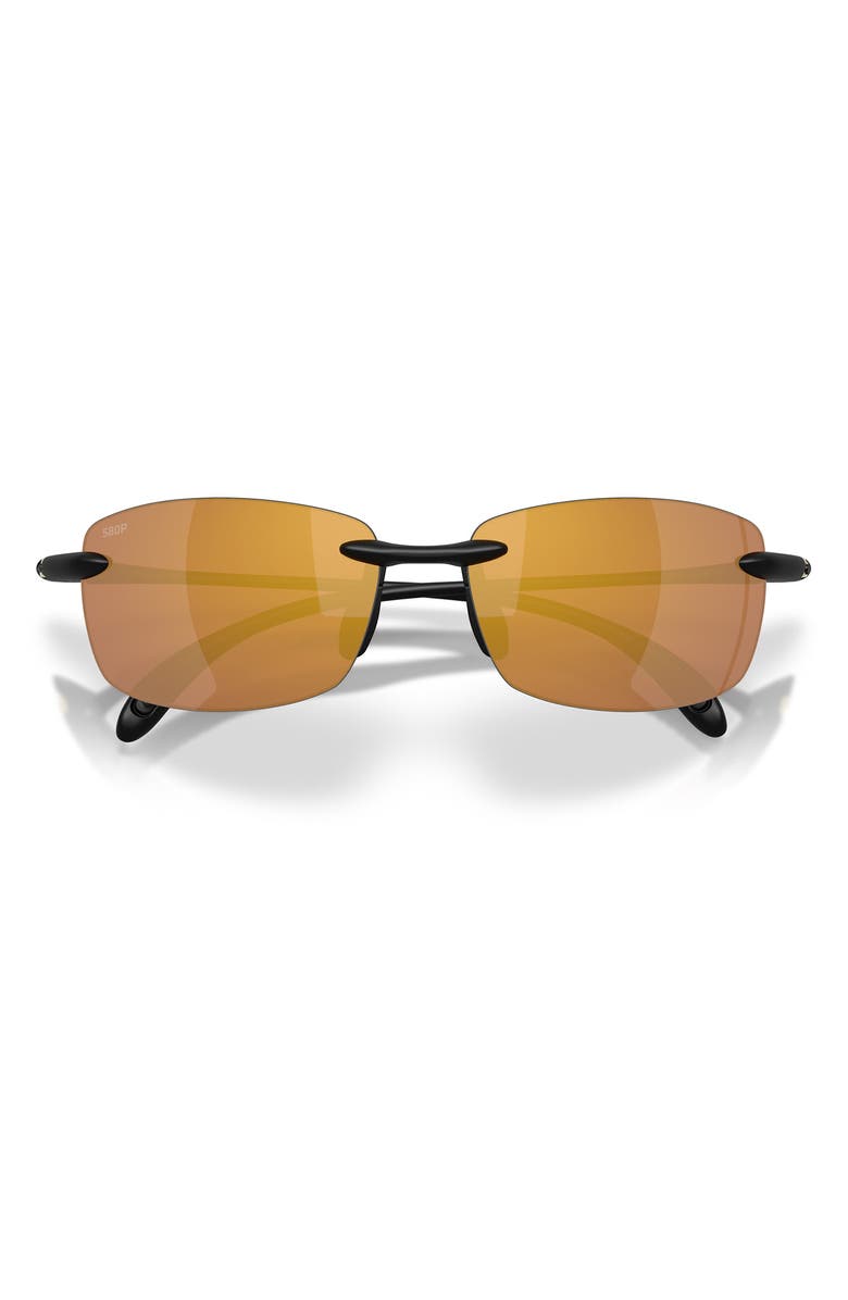 Costa Del Mar Ballast 60mm Sunglasses, Alternate, color, Matte Black / Gold Mirror