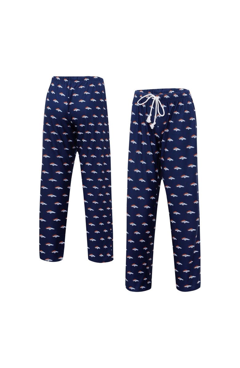 CONCEPTS SPORT Women's Concepts Sport Navy Denver Broncos Gauge Allover Print Sleep Pants, Main, color, Navy