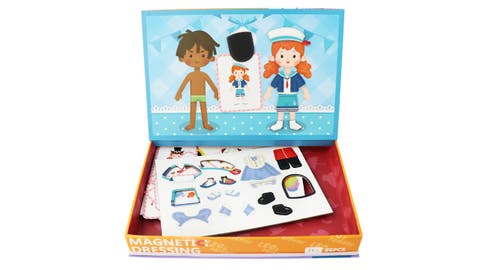Magnetic Dressing Kit, 66-Pieces, Made for Kids 3-Years-Old+| Two Playsets in One