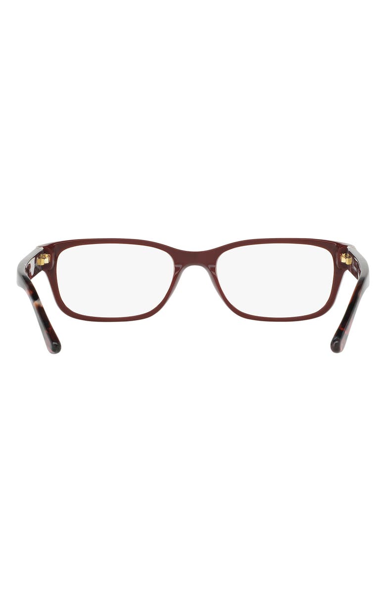 Tory Burch 52mm Rectangular Optical Glasses, Alternate, color,
