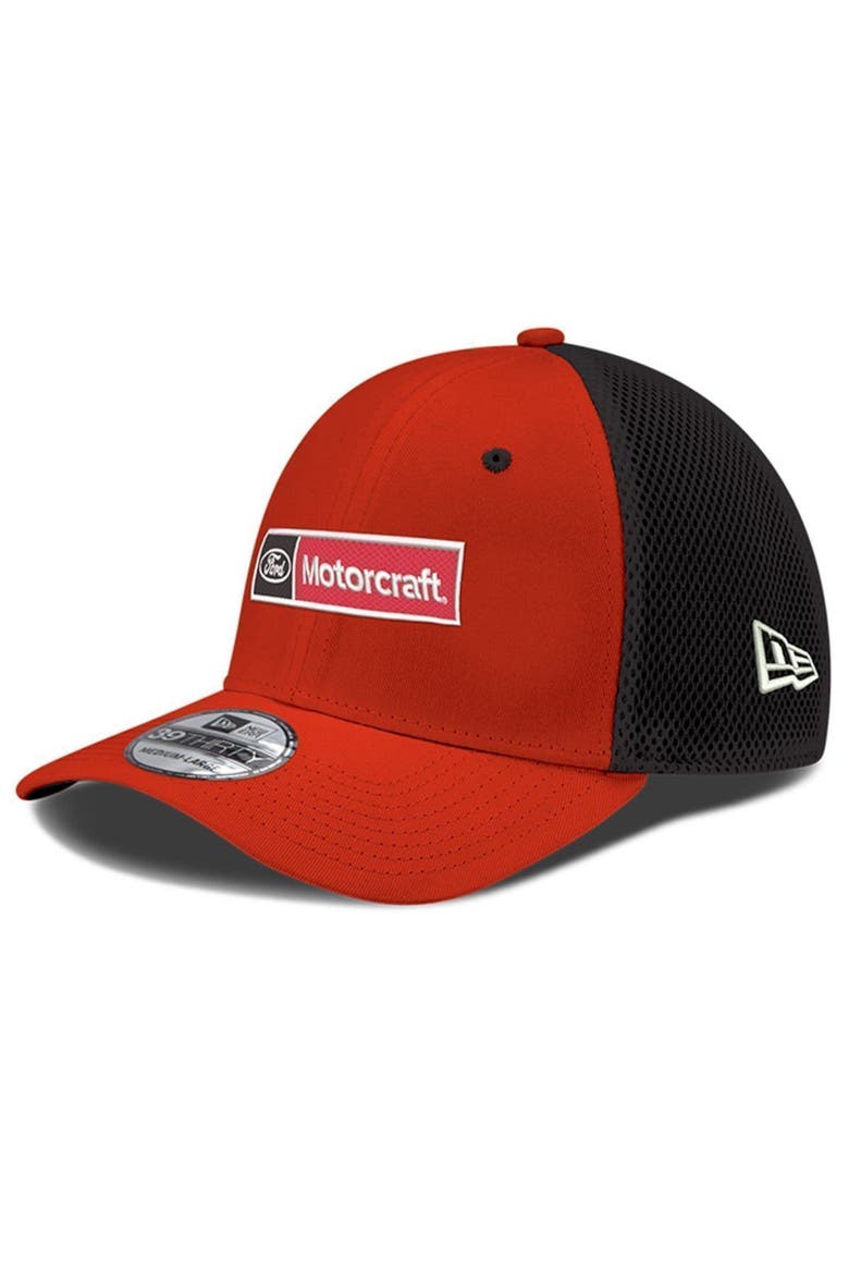Men's New Era Red Harrison Burton Motorcraft NEO 39THIRTY Flex Hat, Main, color, Red