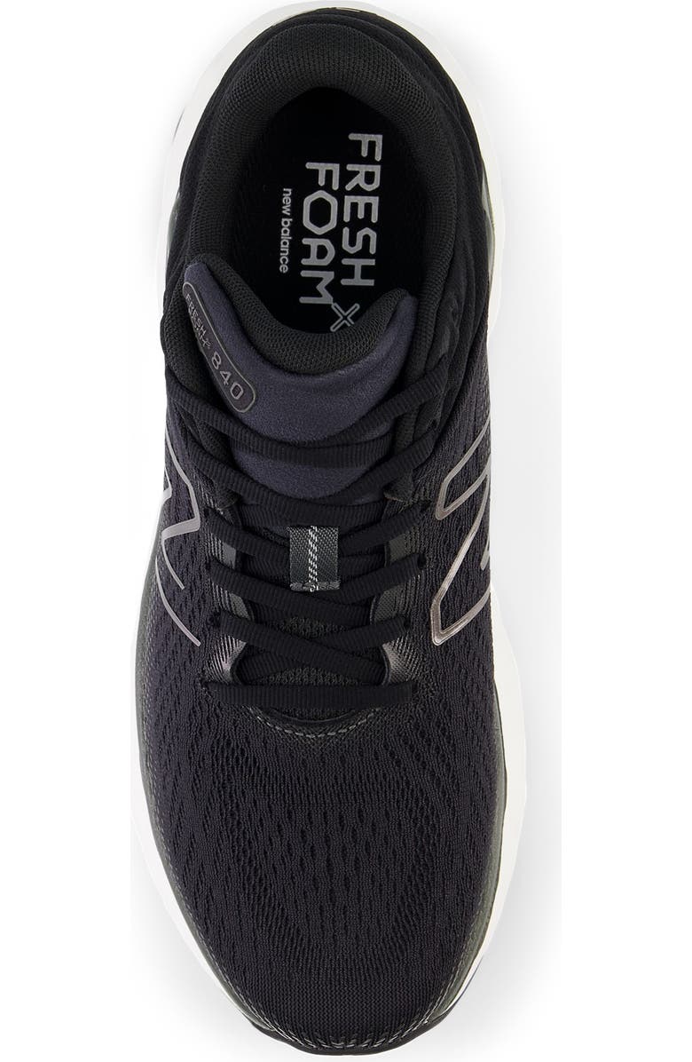 New Balance Fresh Foam X 840v1 Sneaker, Alternate, color, Blacktop/ Black