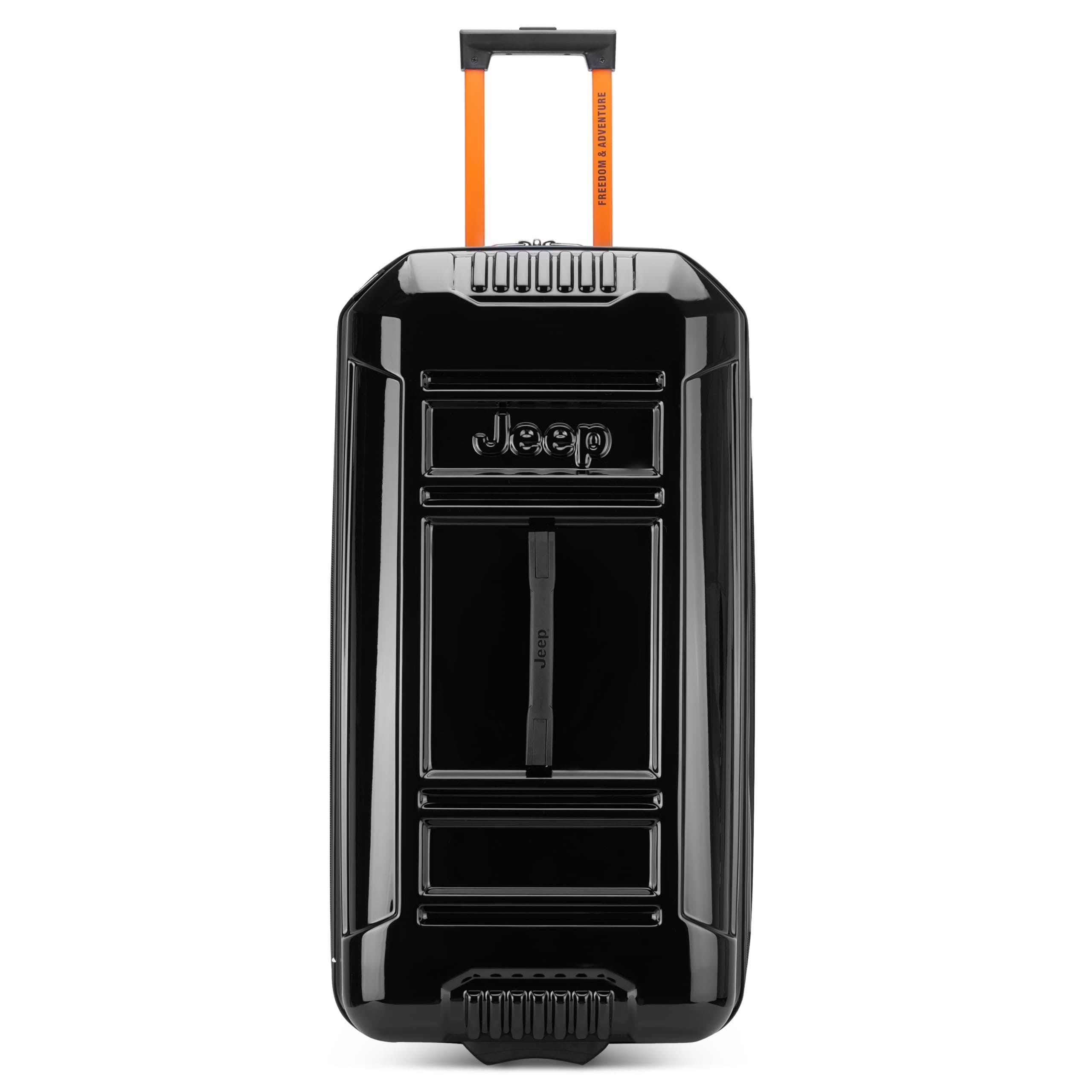 JEEP JH003B Checked-Large 30 Inch Hardside Expandable Luggage with Two Wheels, Main, color, Black