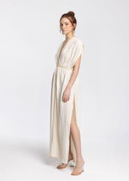 Monlicia Helen 100% Cotton Muslin Gauze Maxi Dress