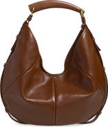 Saint Laurent Medium Mombasa Leather Hobo Bag