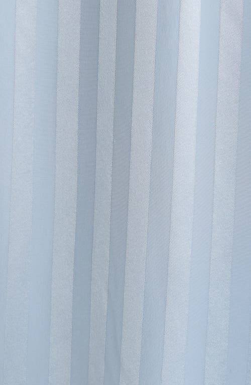 Lunya Stripe Washable Silk Button-up Pajamas In Blue