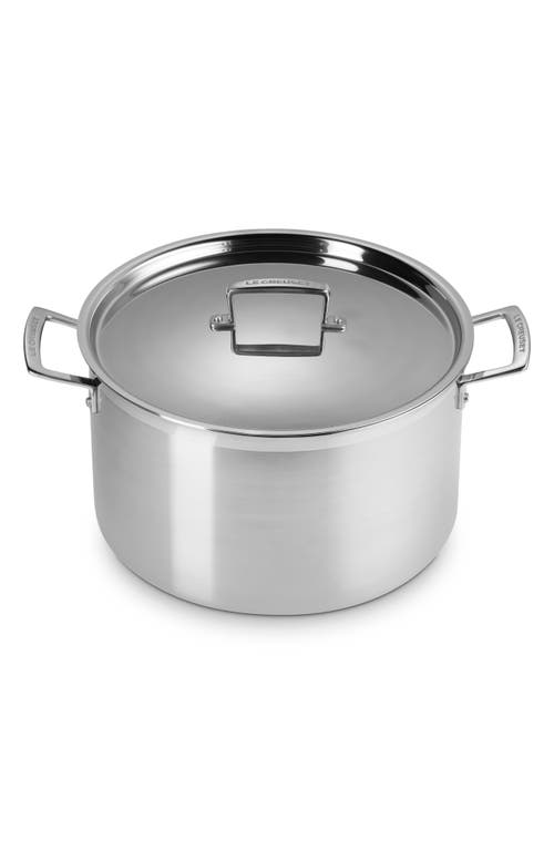 Le Creuset 10-quart Classic Stainless Steel Stock Pot In Stainless Steel