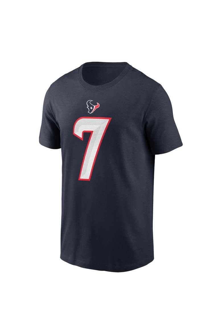 Youth Nike C.J. Stroud Navy Houston Texans Player Name & Number T-Shirt, Alternate, color, Navy