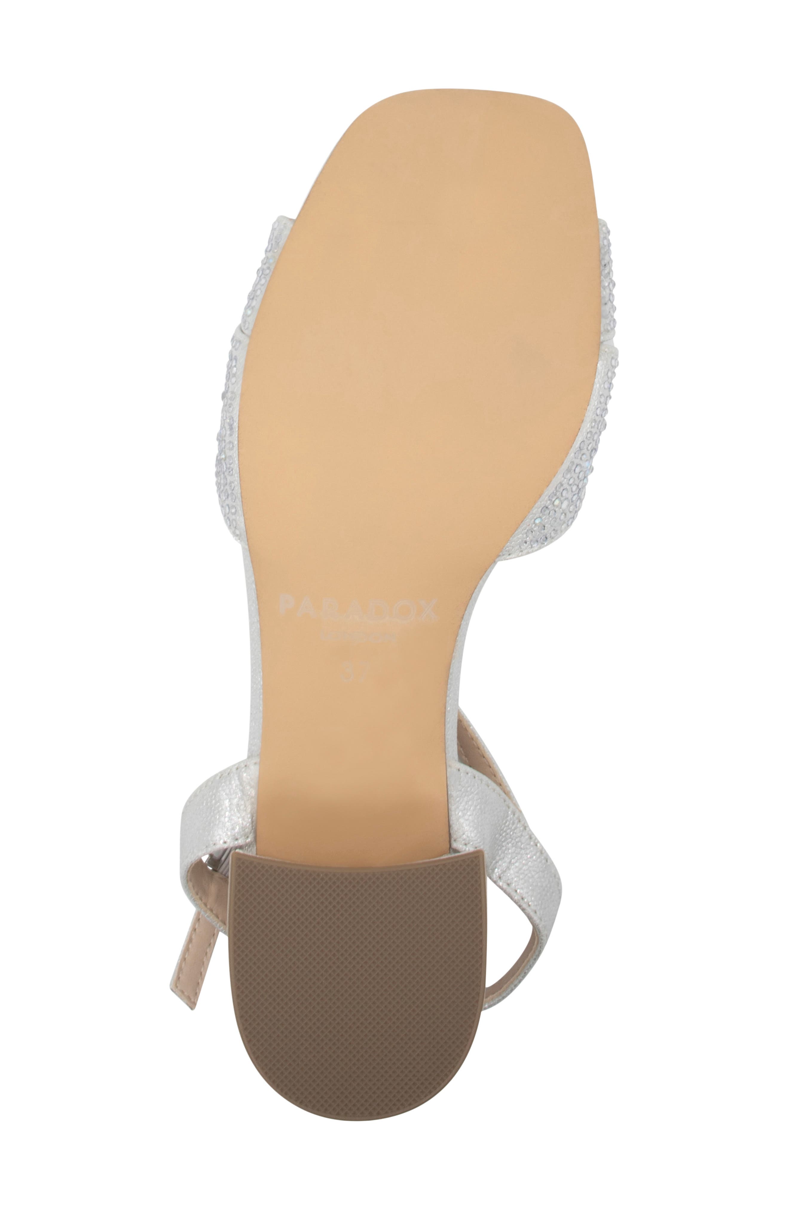 Paradox London Pink Marquise Embellished Ankle Strap Sandal, Alternate, color, 