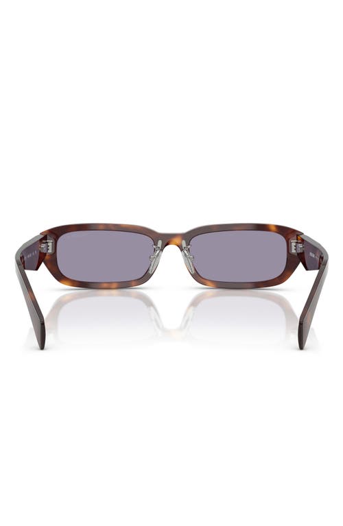 Prada Pr B06s 15w03n 53mm Womens Rectangle Sunglasses In Gray