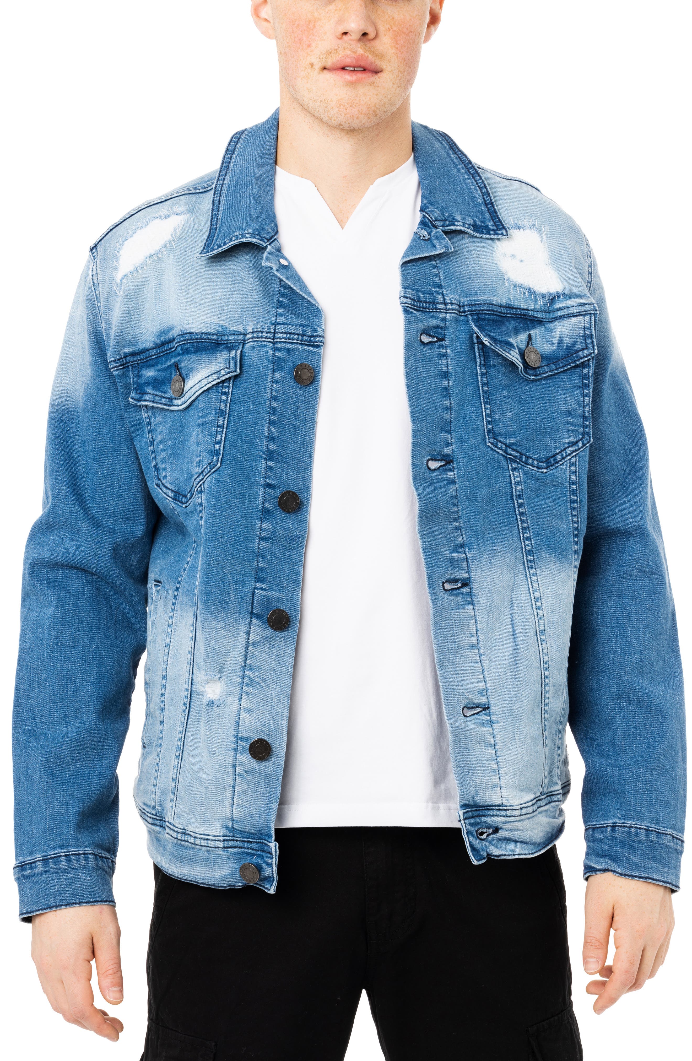 XRAY Washed Slim Denim Jacket