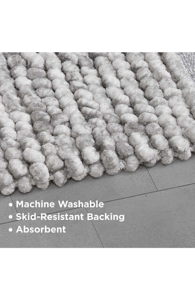 French Connection Space Dye Set of 2 Bath Mats, Alternate, color, Grey