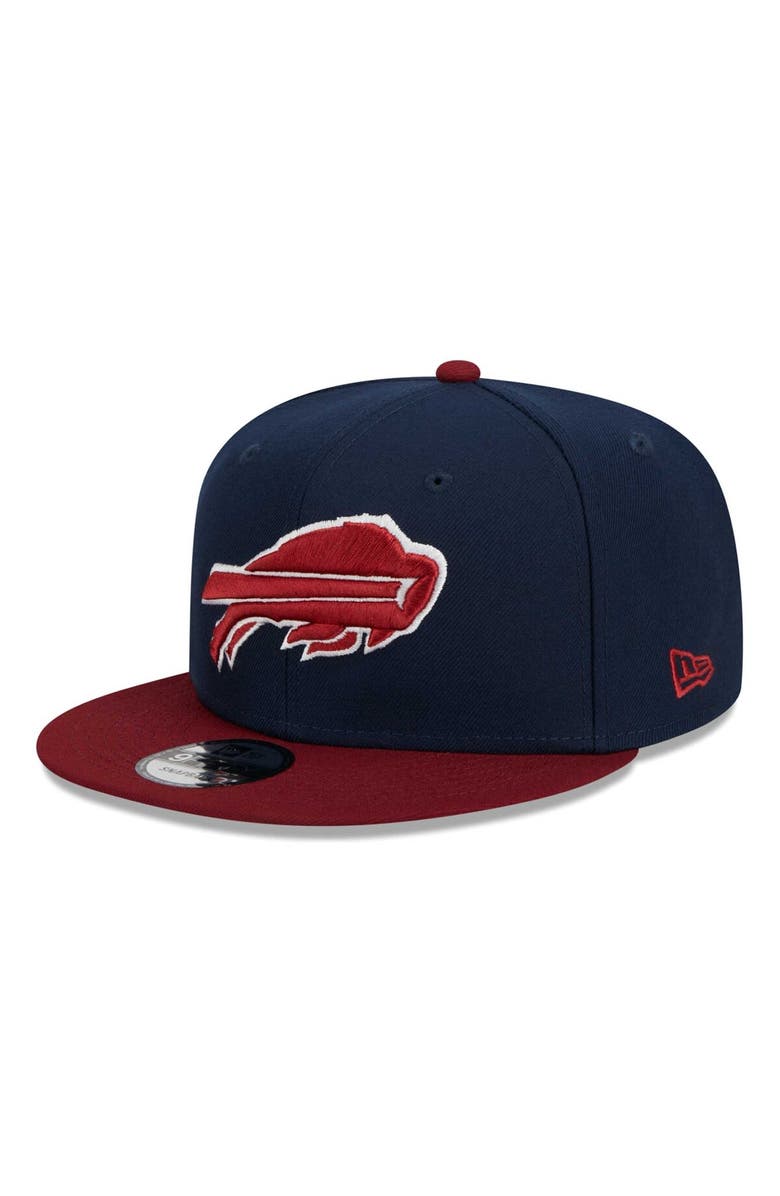 New Era Men's New Era Navy/Cardinal Buffalo Bills Color Pack 2-Tone 9FIFTY Snapback Hat, Main, color,