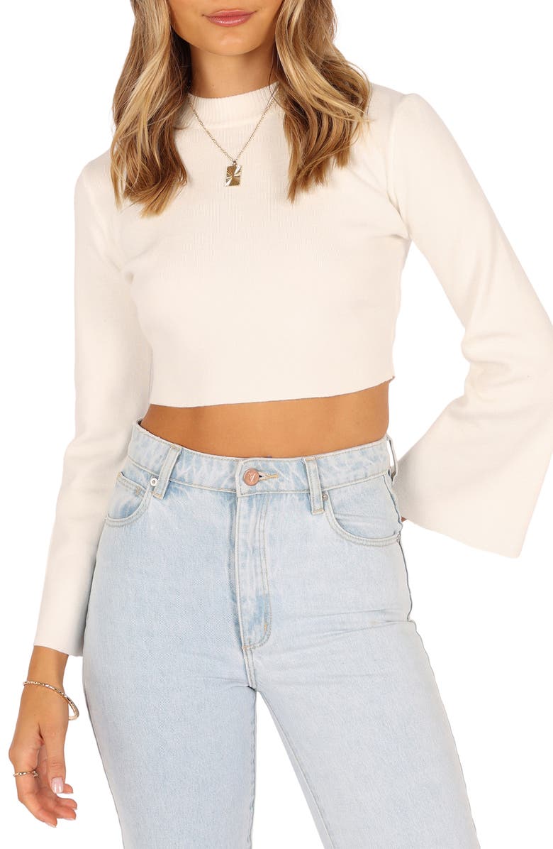 Petal & Pup Fletcher Rib Crop Sweater, Main, color, 
