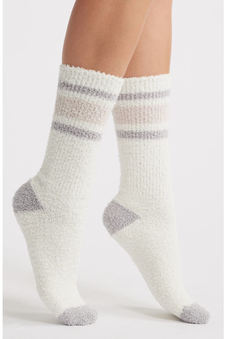 CozyChic® Stripe Socks, Main, color, OYSTER MULTI
