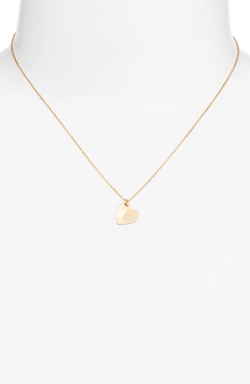 Set & Stones Sophia Initial Heart Pendant Necklace In Gold/e