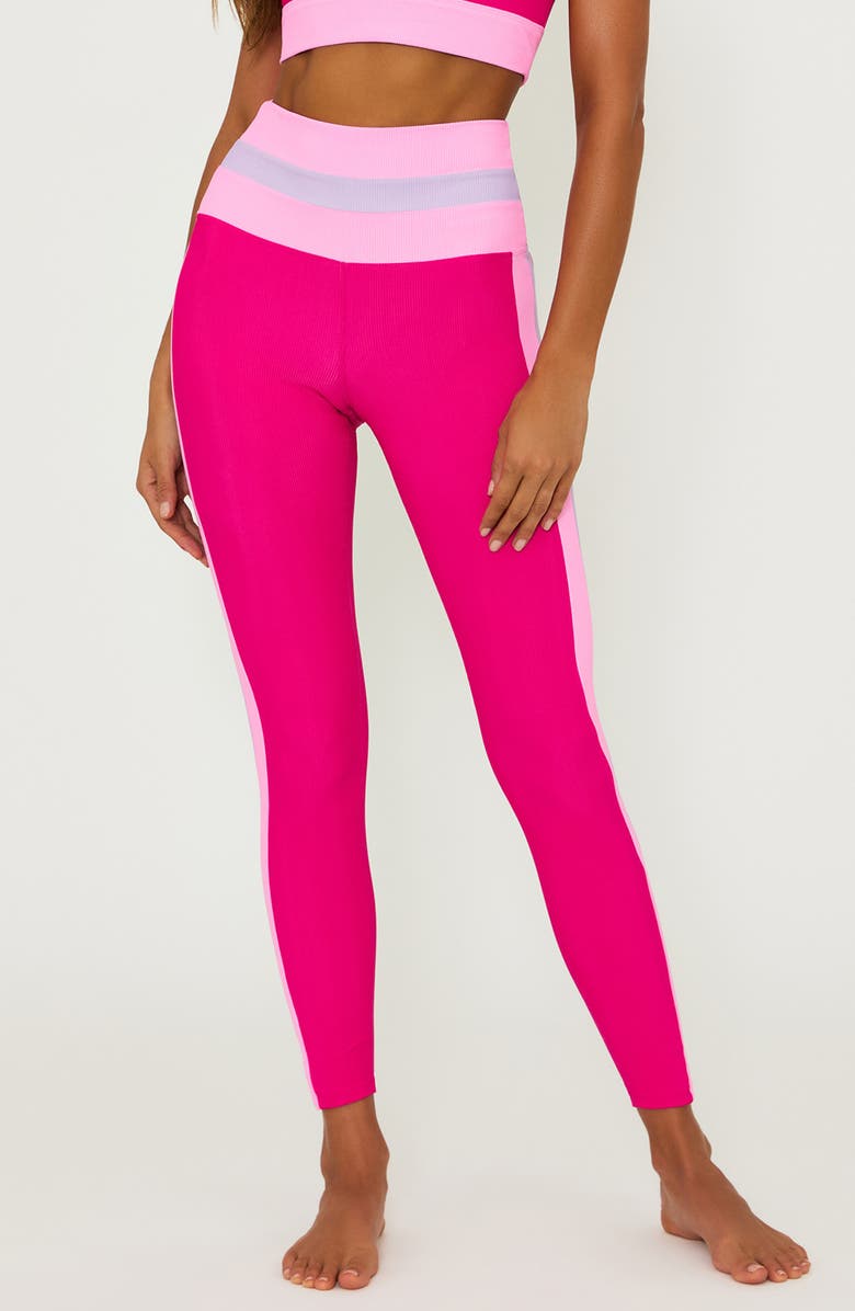 Beach Riot Mariella Colorblock Rib Leggings, Main, color, 