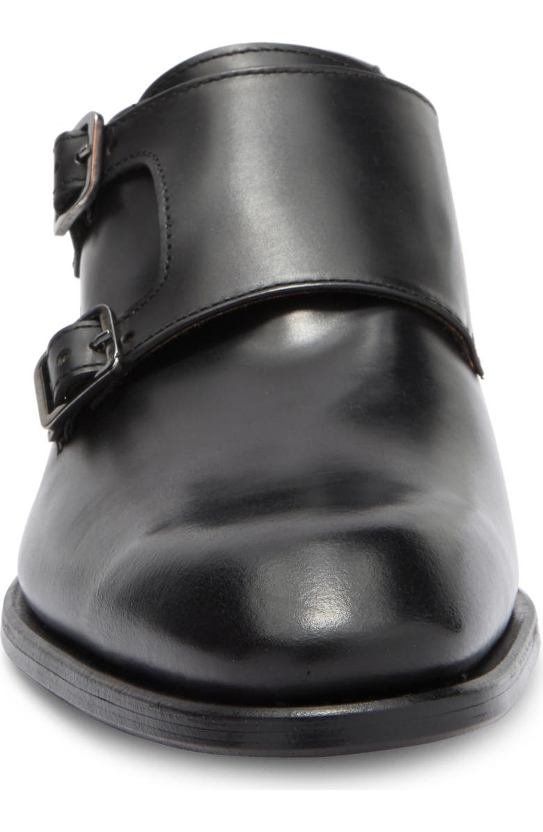 ANTONIO MAURIZI Leather Cap Toe Monk Shoe, Alternate, color,